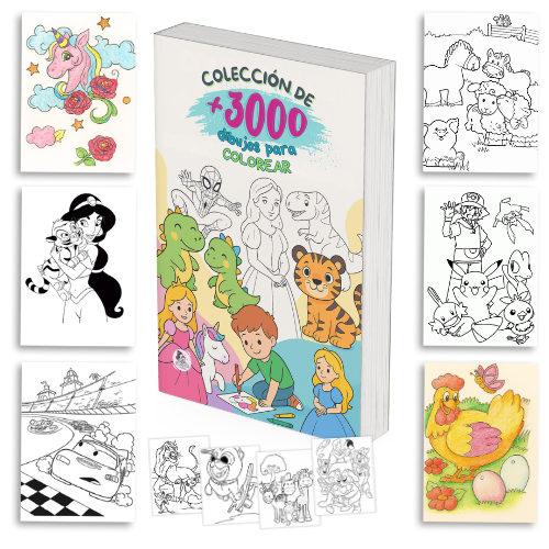 Colección +3000 Dibujos para Colorear