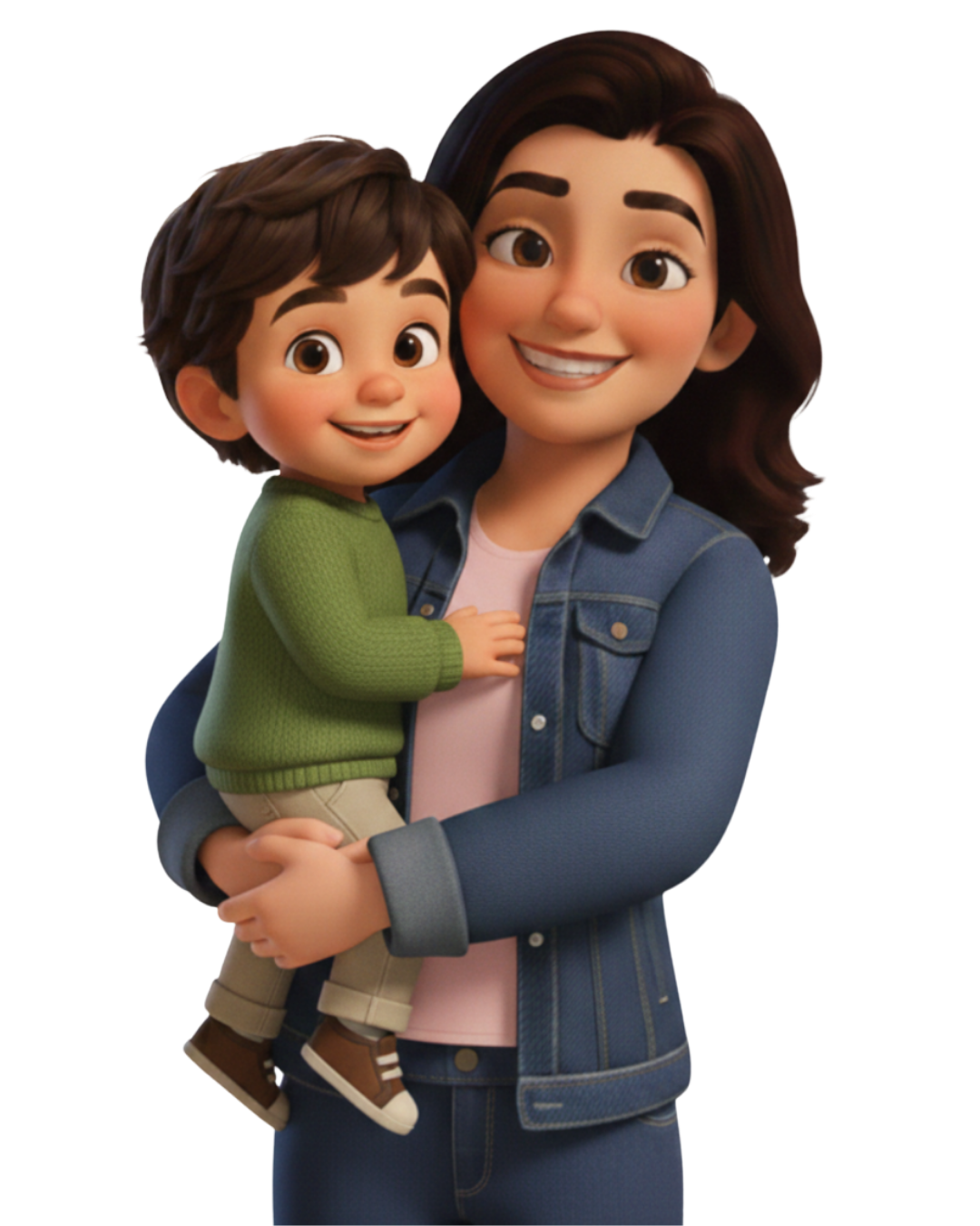 Sofi Bloom, creadora de Aprende y Crece Conmigo, con su hijo en brazos